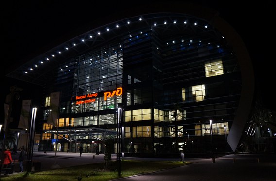 Thorn illuminates the new Adler railway station in Sochi
