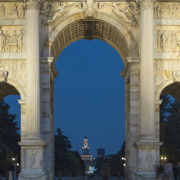 L’Arco della Pace rivive di nuova luce con i led di Thorn