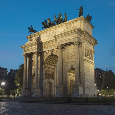 L’Arco della Pace rivive di nuova luce con i led di Thorn